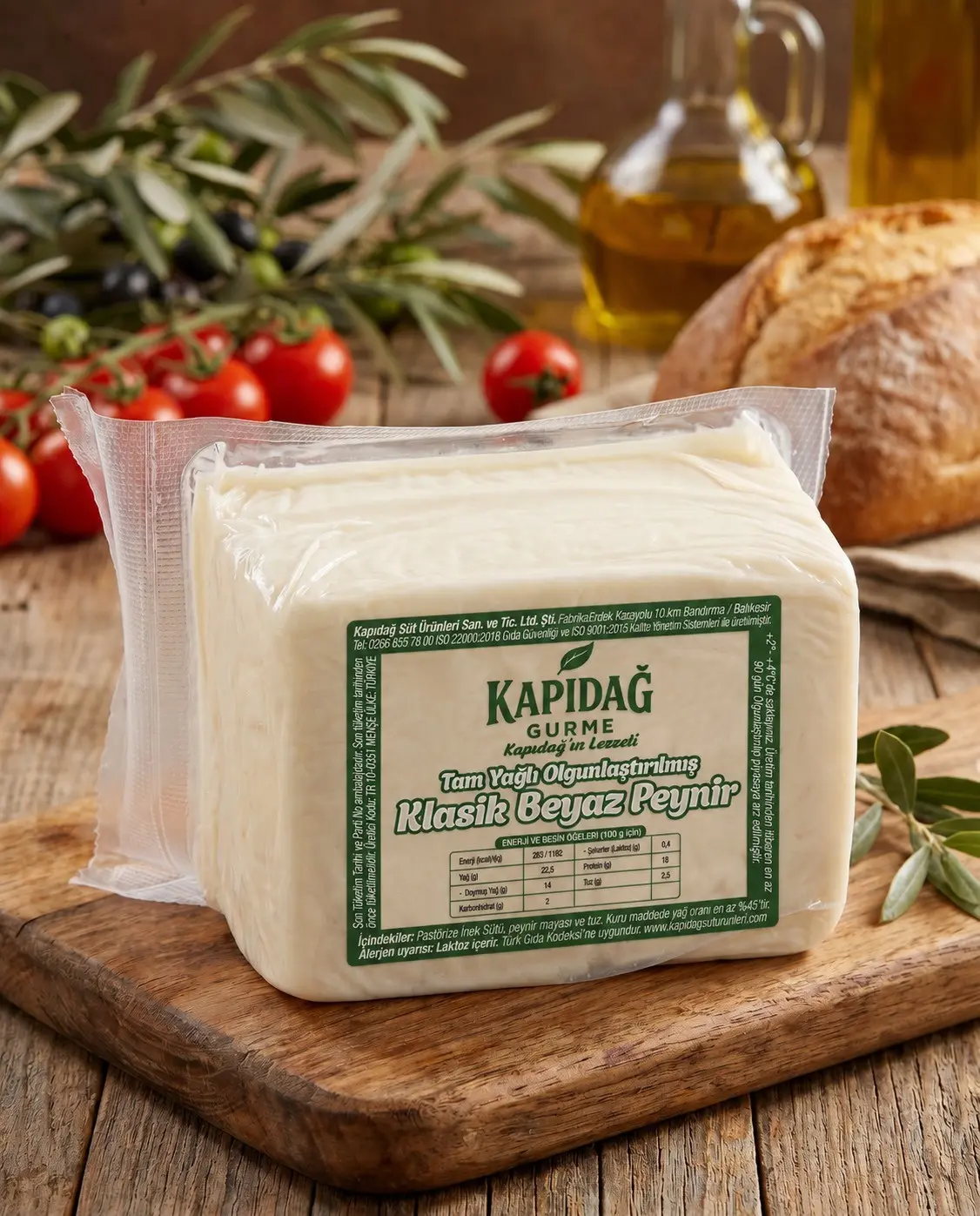 Kapıdağ Tam Yağlı Olgunlaştırılmış Gurme Orta Sert Beyaz Peynir 300 gr